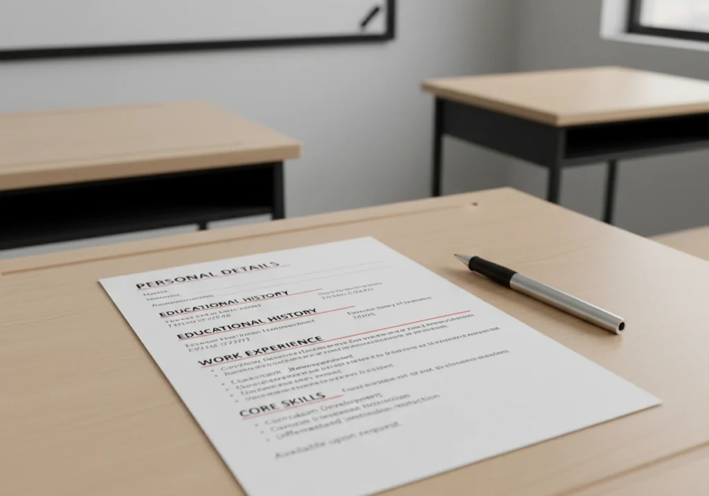 Essential Elements of a Strong Teacher CV